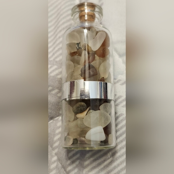 Sea Glass in Corked Bottle - Picture 2 of 2